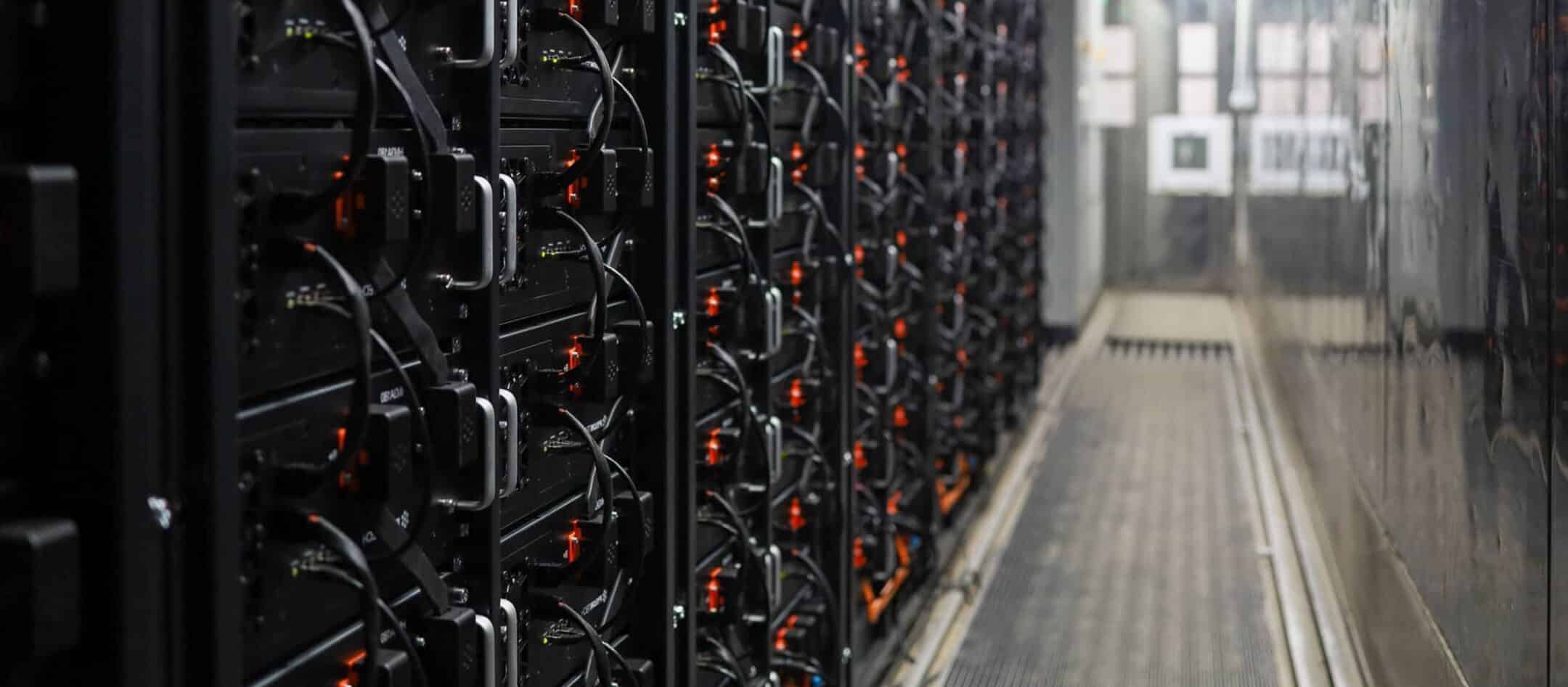 inside of the battery storage